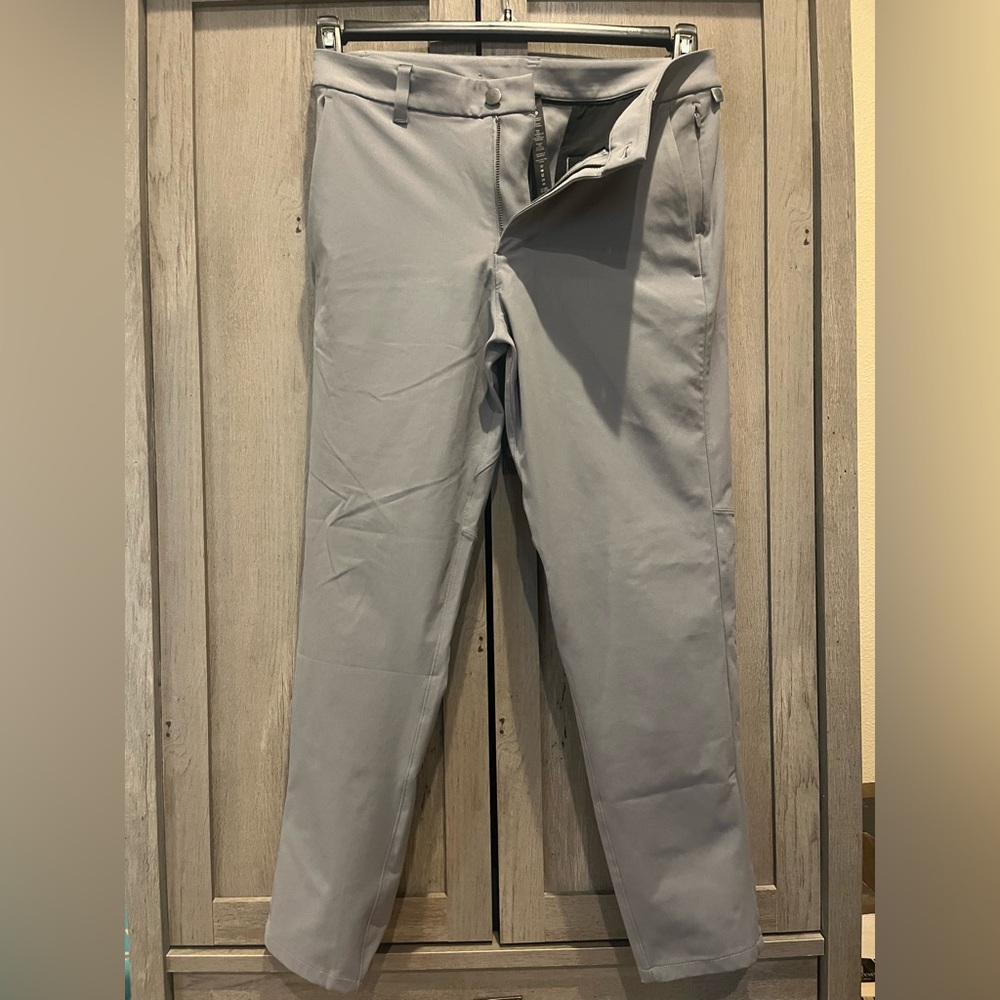 Lululemon Commission Pants - Slim fit, Grey and Slate Blue, both 32x28